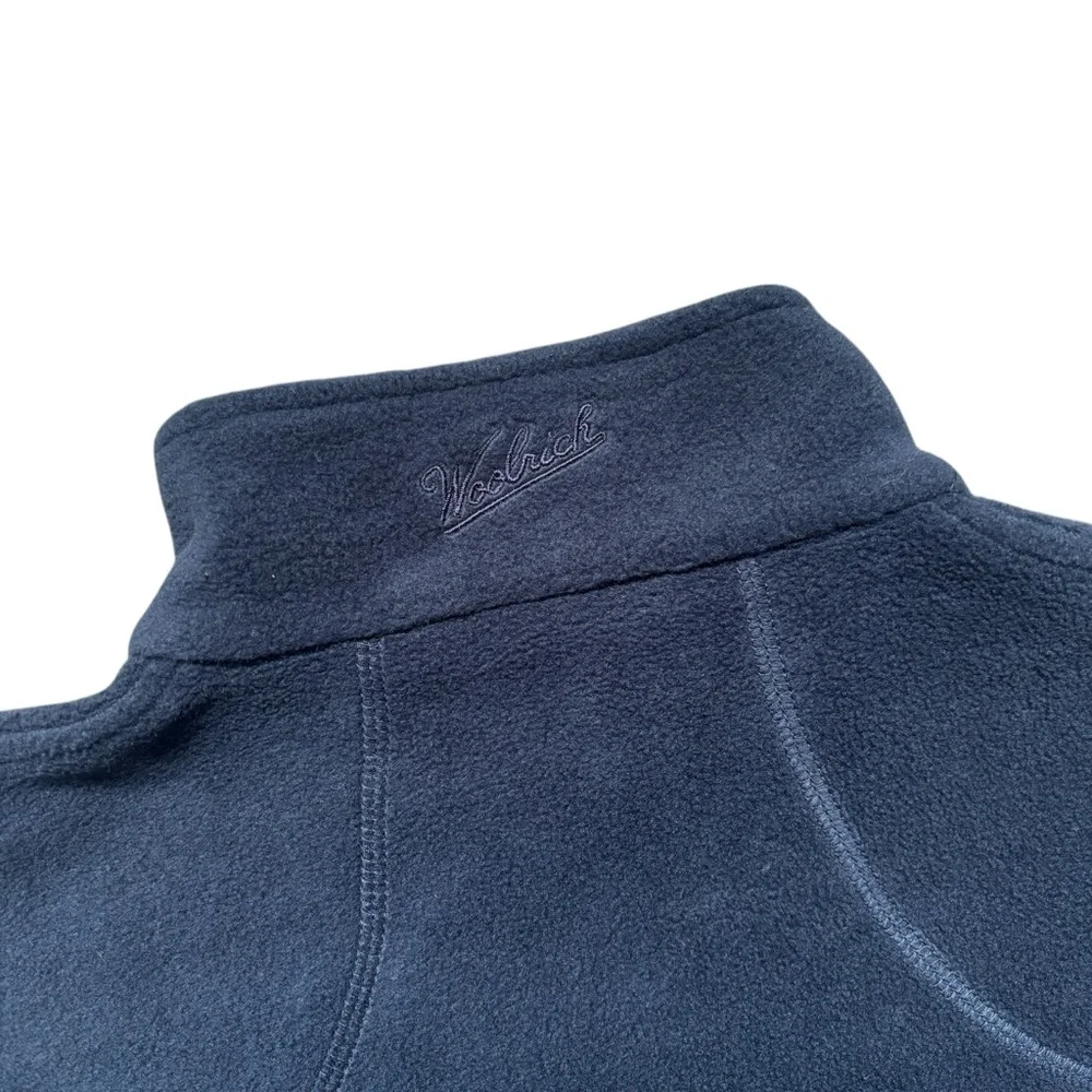 Woolrich Women’s Andes Fleece Navy Blue Zip Up Vest Small